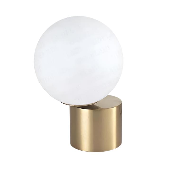 GlassGlow – Glaskula Bordslampa med LED-belysning i Modern Design | Nattlampa