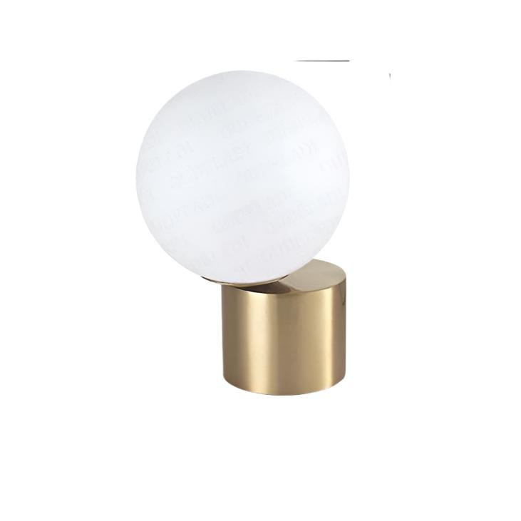 GlassGlow – Glaskula Bordslampa med LED-belysning i Modern Design | Nattlampa