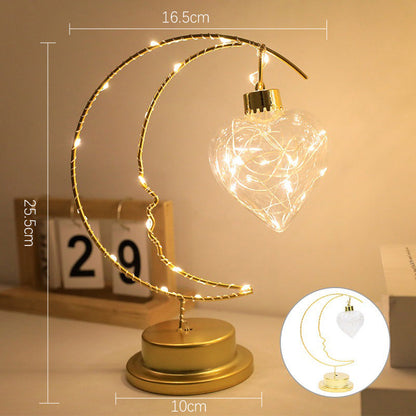 LunaGloed – Månen LED Dekorativ Nattlampa – Romantisk Bordslampa