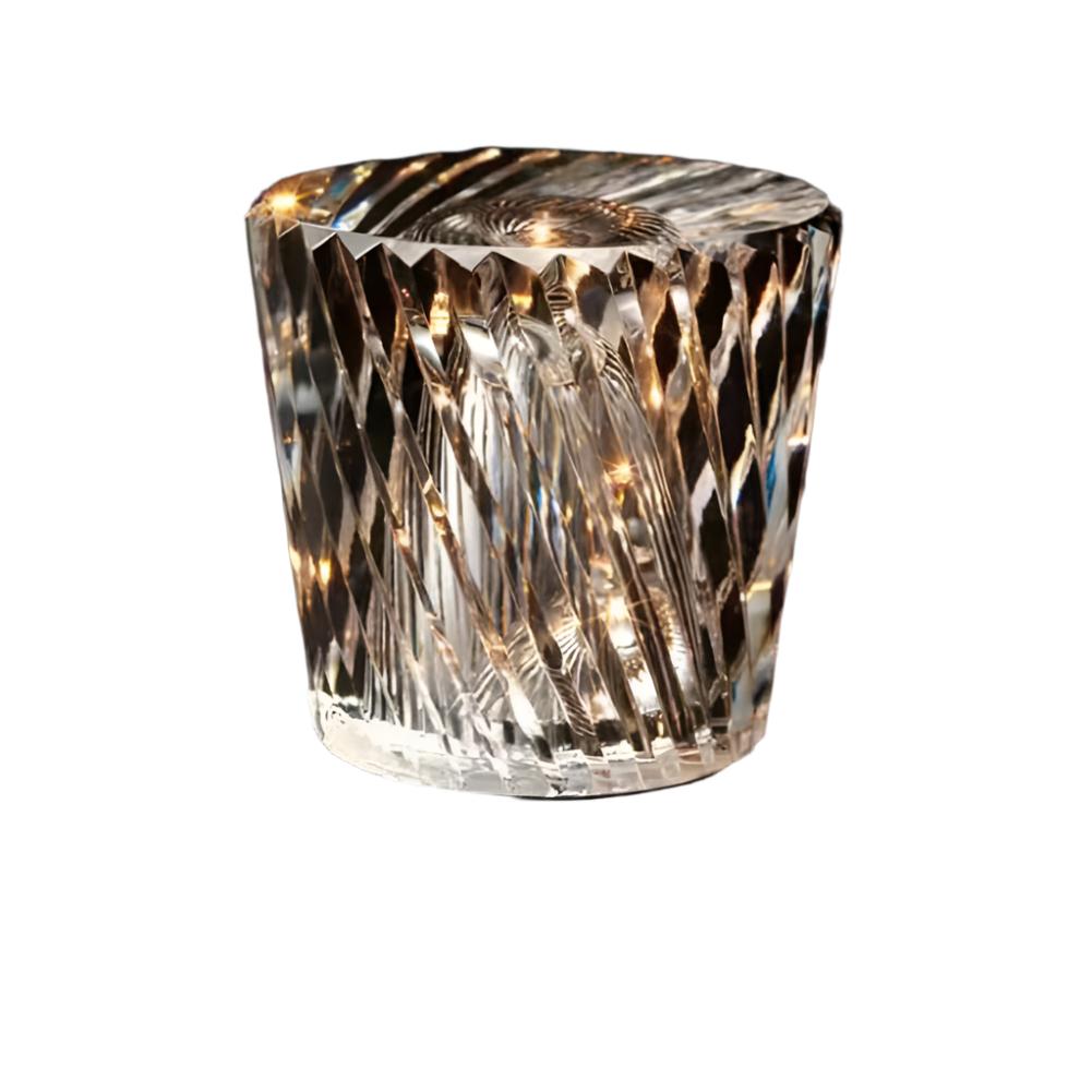 CrystalGlow - Trådlampa i kristall med LED-belysning