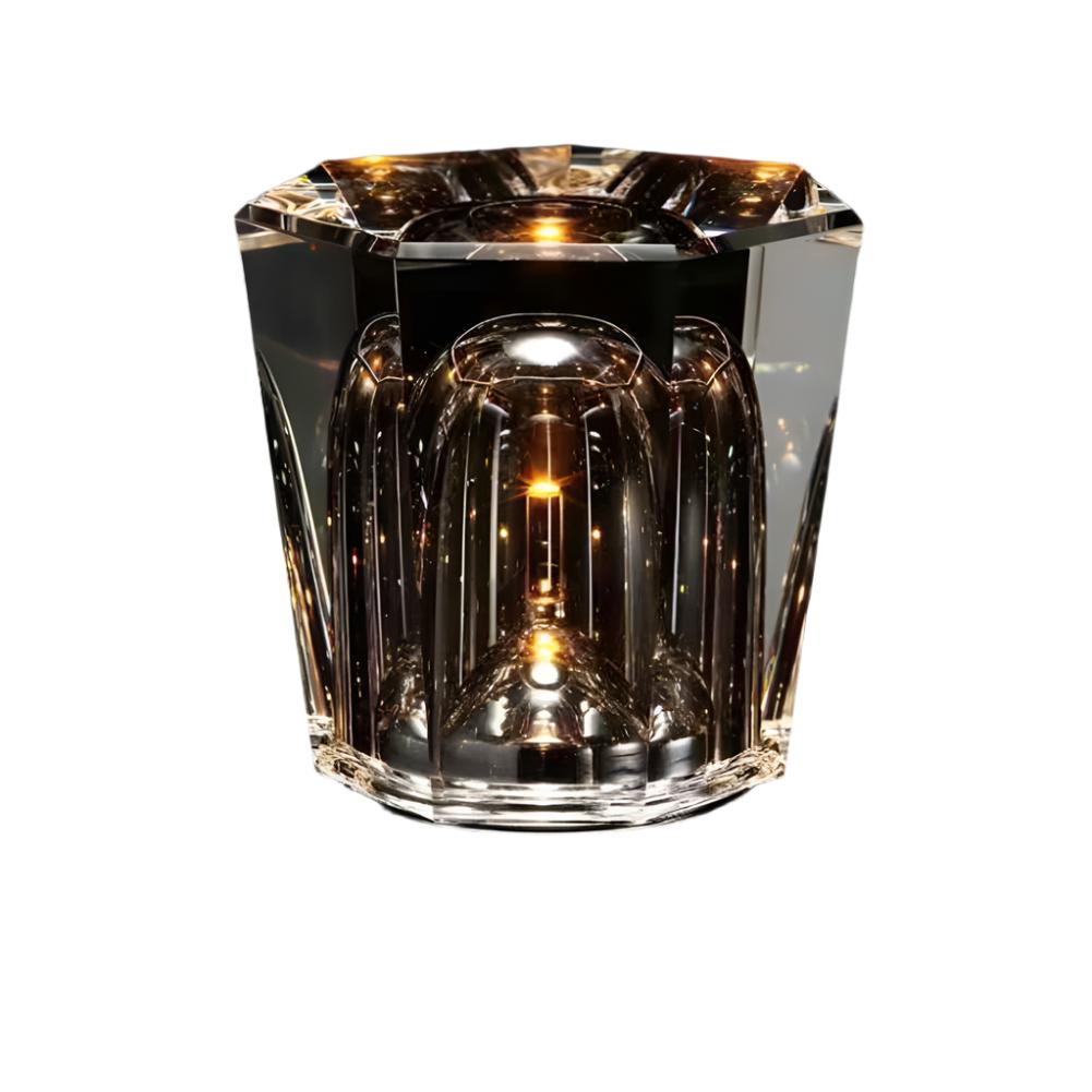CrystalGlow - Trådlampa i kristall med LED-belysning