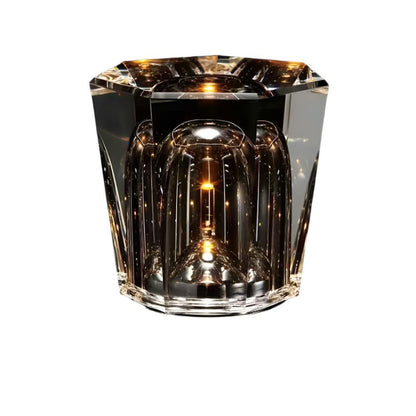 CrystalGlow - Trådlampa i kristall med LED-belysning