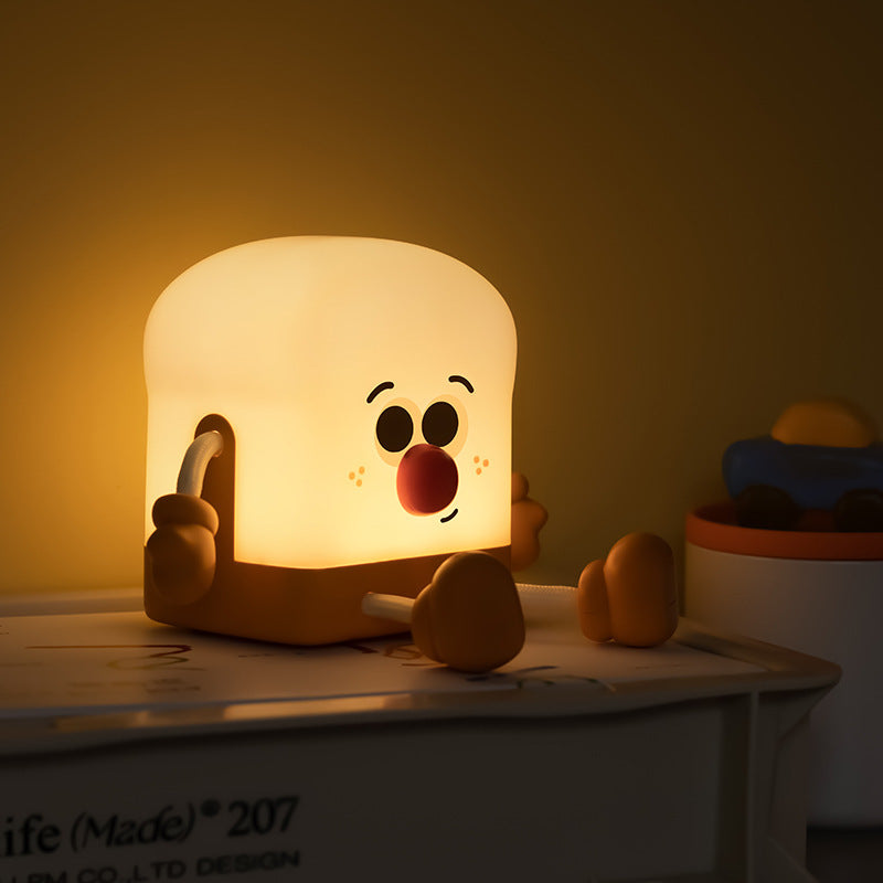 GlowToast - Uppladdningsbar LED Nattlampa i Toastdesign