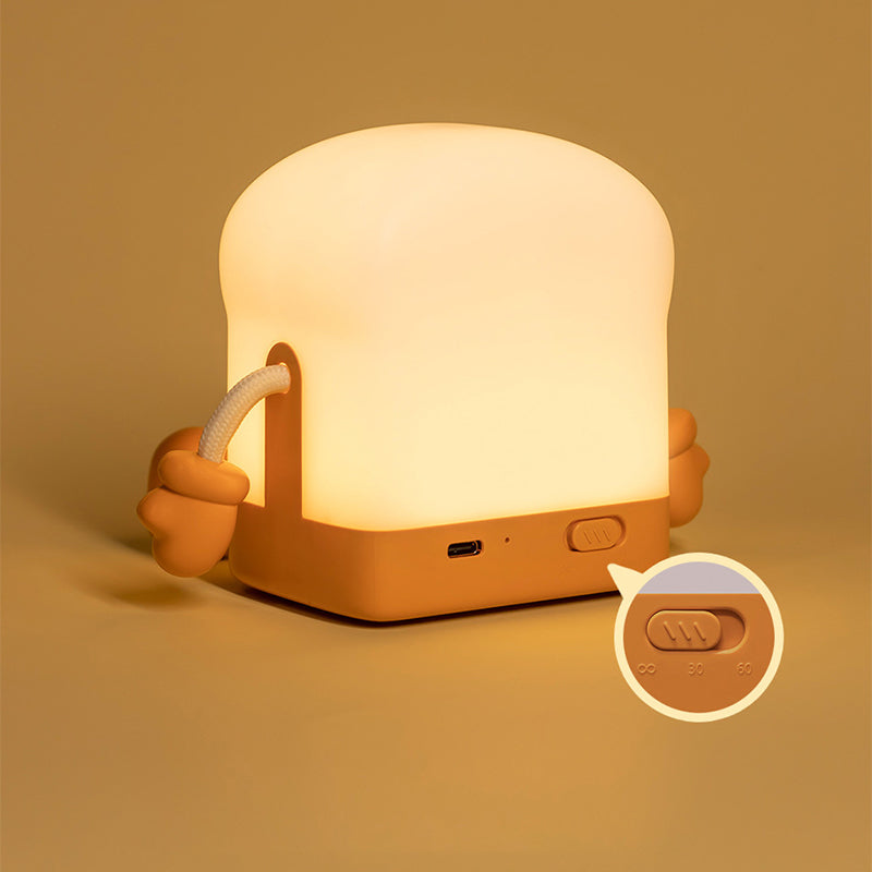 GlowToast - Uppladdningsbar LED Nattlampa i Toastdesign