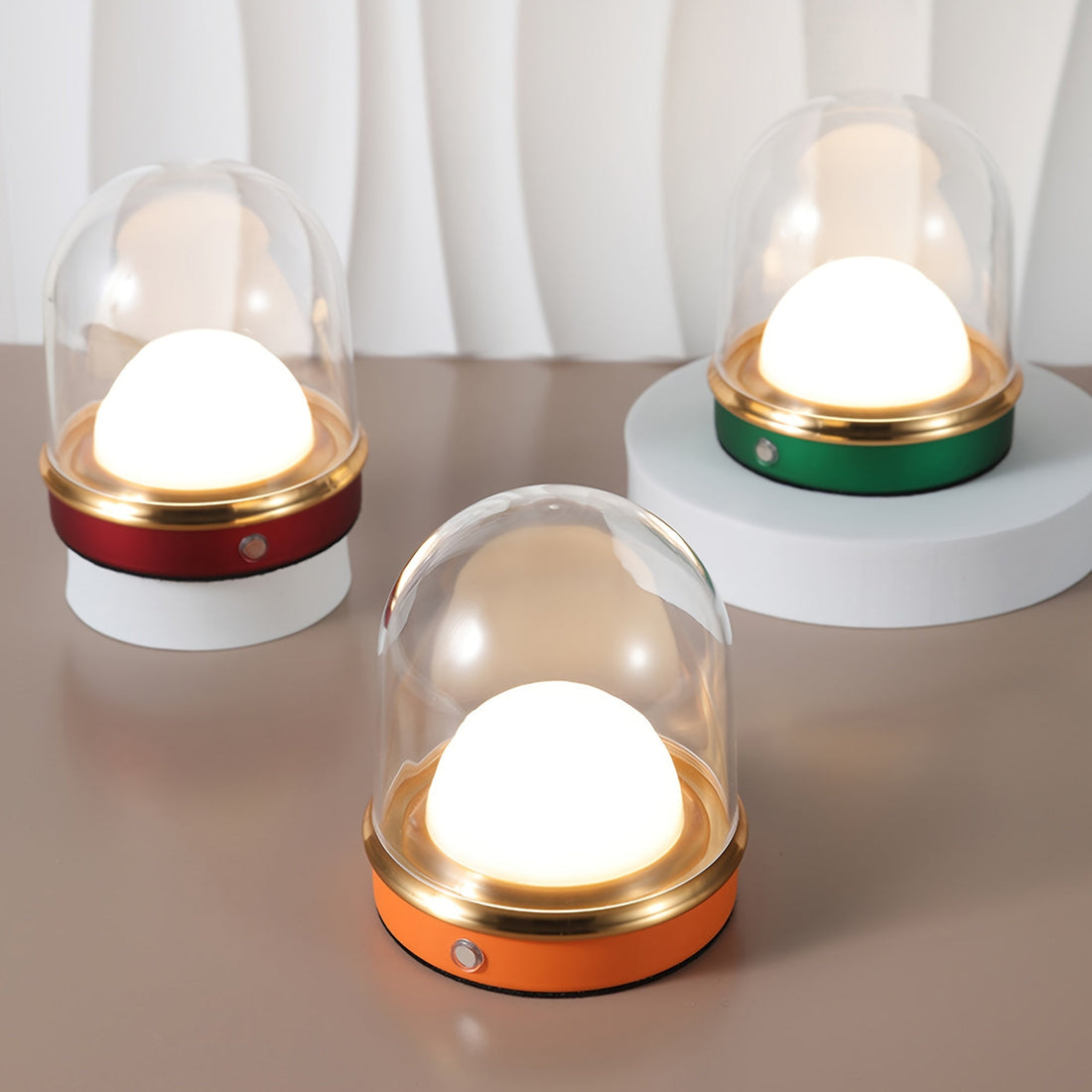CrystalGlow - Trådlös LED Bordslykt med Stämningsbelysning för Vardagsrum och Sovrum