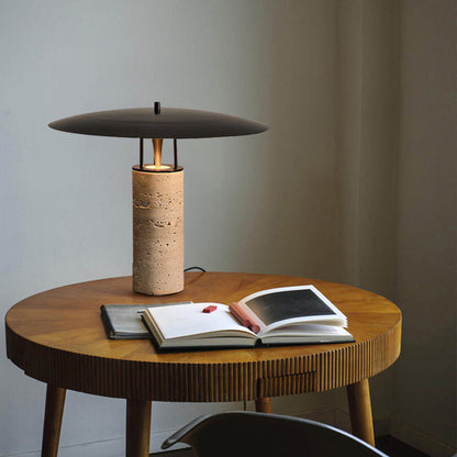 LuxeGlow - Marmorerad Skrivbordslampa med Tidlöst Design