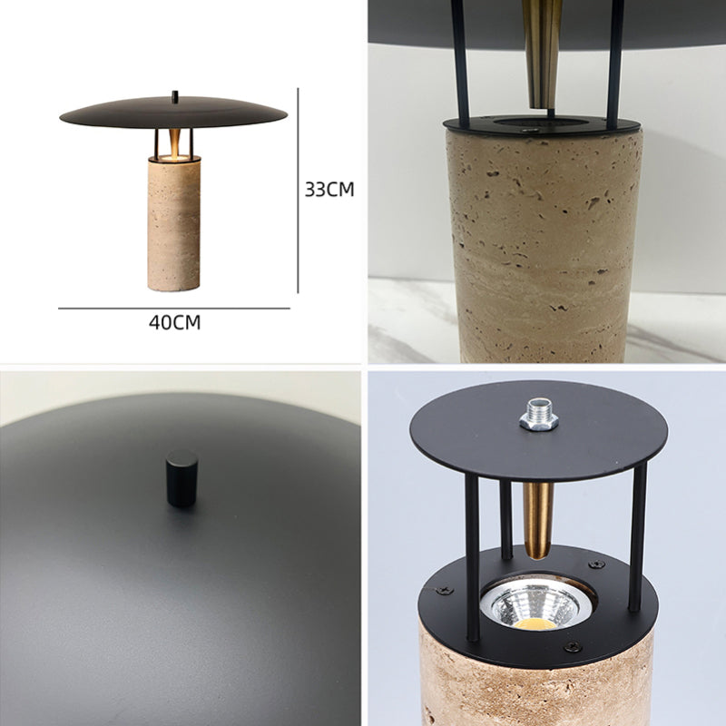 LuxeGlow - Marmorerad Skrivbordslampa med Tidlöst Design