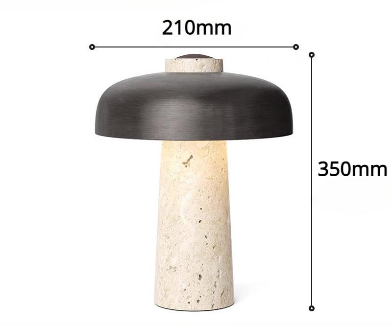 LuxeGlow - Marmorerad Skrivbordslampa med Tidlöst Design