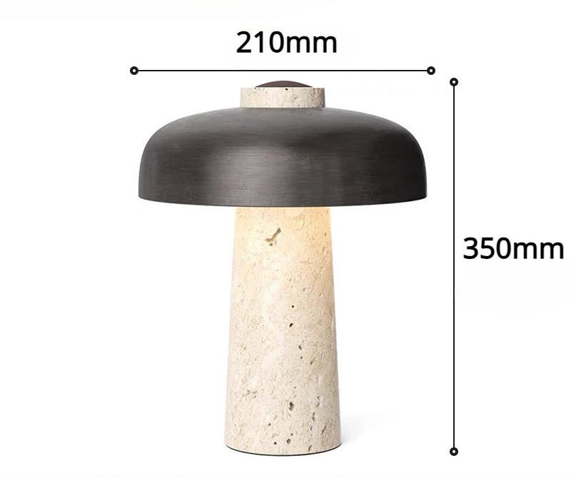 MarmorGlöd - Modern Marmor Skrivbordslampa | Elegant LED Bordslampa för Vardagsrum & Kontor