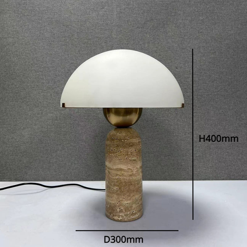 LuxeGlow - Marmorerad Skrivbordslampa med Tidlöst Design