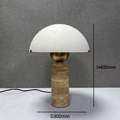 LuxeGlow - Marmorerad Skrivbordslampa med Tidlöst Design