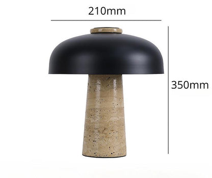 MarmorGlöd - Modern Marmor Skrivbordslampa | Elegant LED Bordslampa för Vardagsrum &amp; Kontor