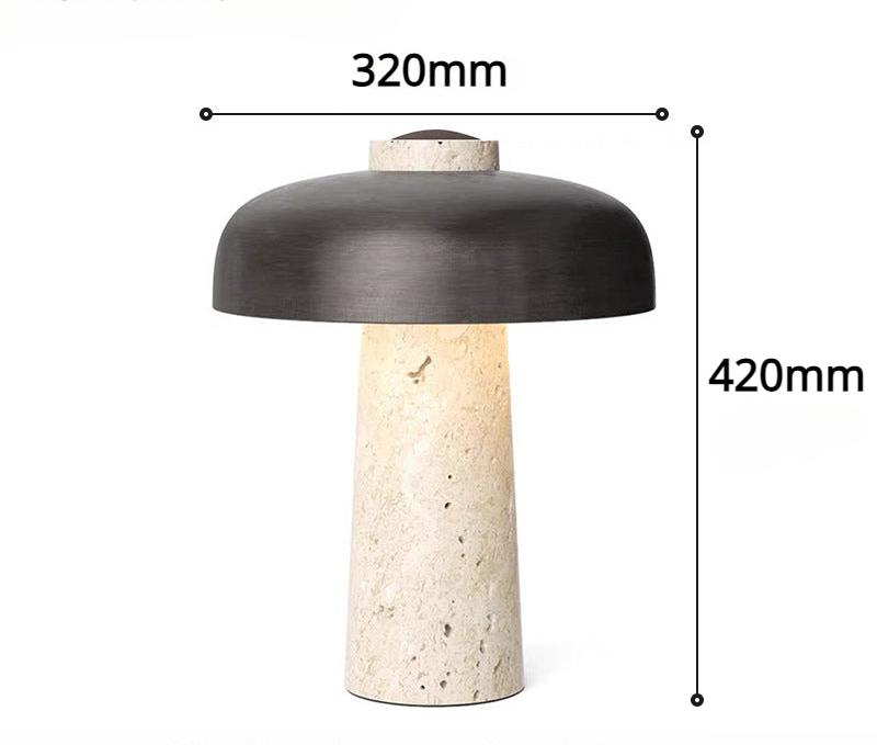 LuxeGlow - Marmorerad Skrivbordslampa med Tidlöst Design