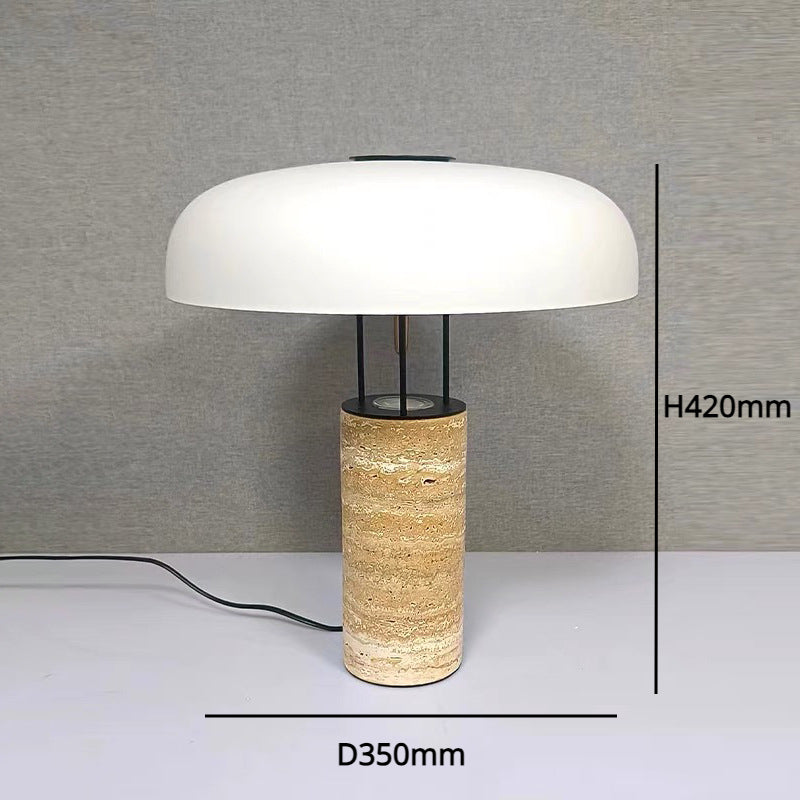 LuxeGlow - Marmorerad Skrivbordslampa med Tidlöst Design