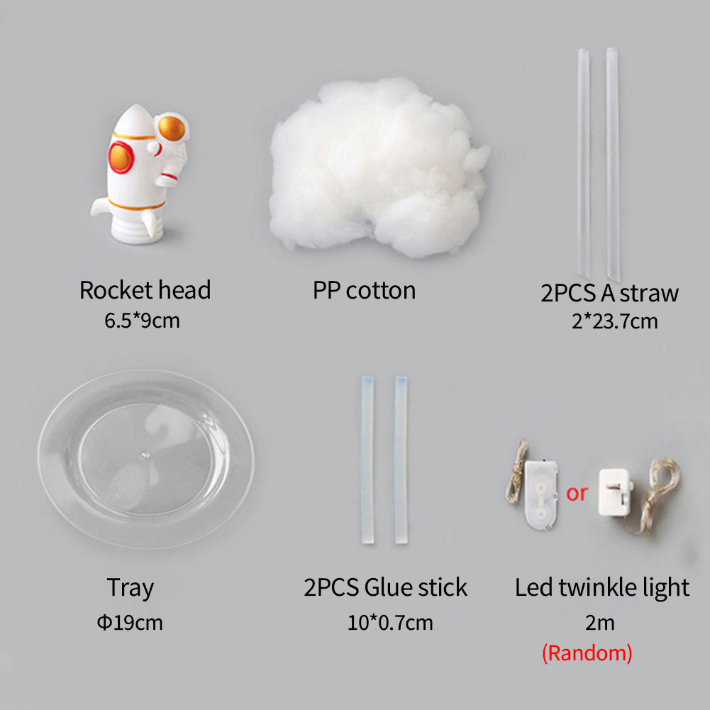 RocketGlow - Liten LED Raket Bordsbelysning för Barnrum &amp; Dekoration