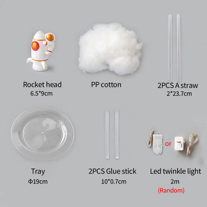 RocketGlow - Liten LED Raket Bordsbelysning för Barnrum &amp; Dekoration