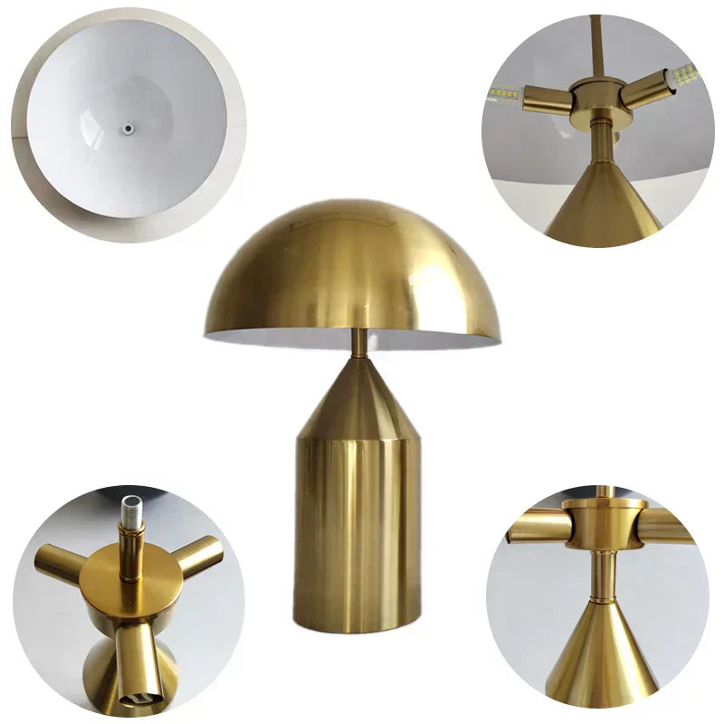 LumeShroom – LED Svamp Bordslampa med Skandinavisk Design