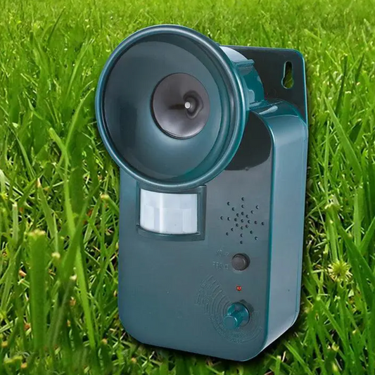 RoyaleGlow 5000sqft 9v Dc Ultra Sonic Trådlös Skadedjur Djur Avskräckare Utomhus Säker Avskräckning av Olika Djur