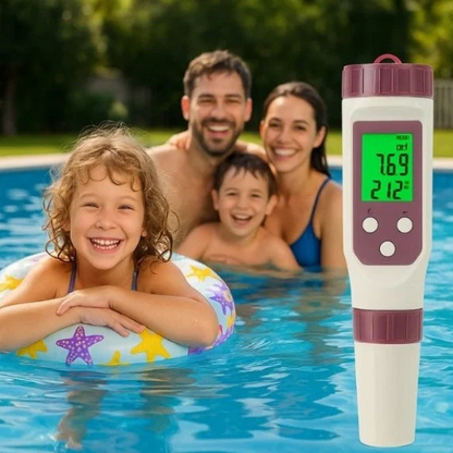 Digital pool tester – pH- och klor-mätare för enkel vattenanalys