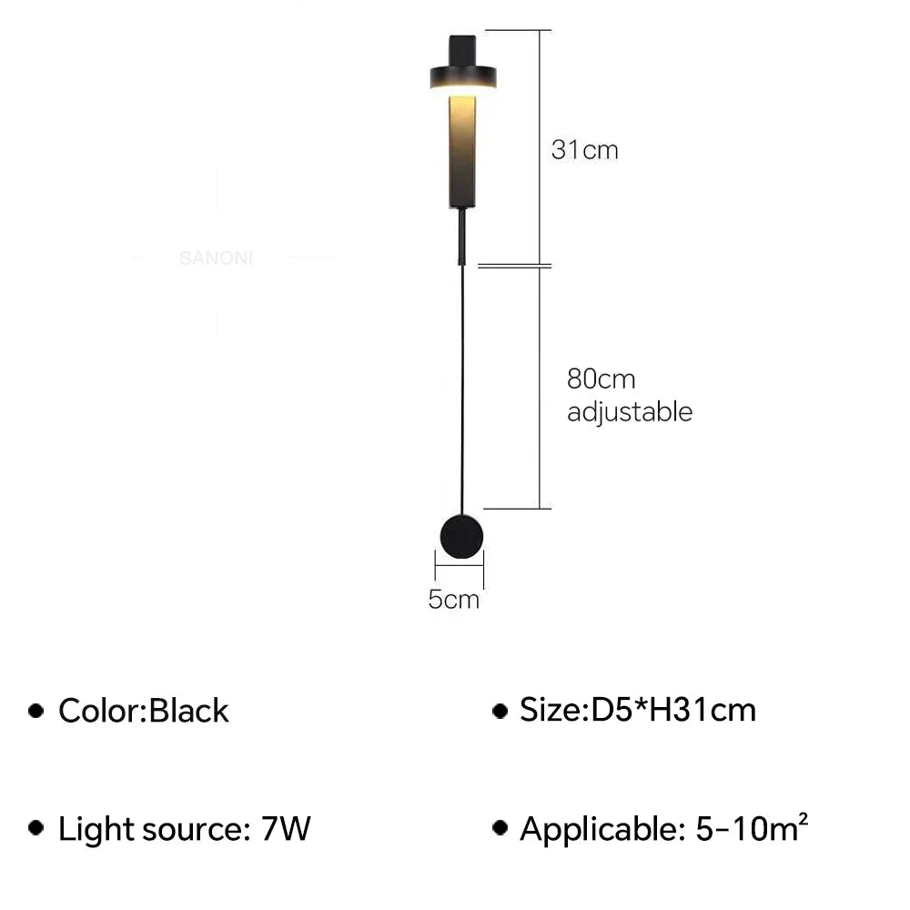 LichtStijl - LED Vägglampa med Minimalistisk Design