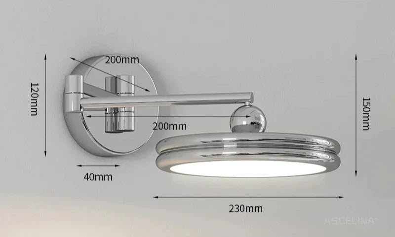 GlowFlex - Modern Justerbar LED Vägglampa