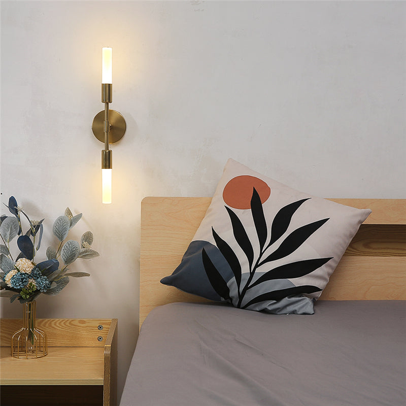 LumiBeam - Modern Minimalistisk LED Vägglampa med Dubbel Ljusstråle