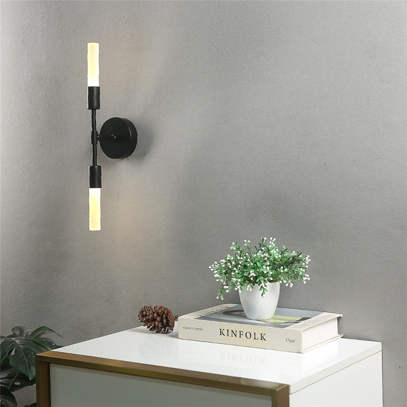 LumiBeam - Modern Minimalistisk LED Vägglampa med Dubbel Ljusstråle