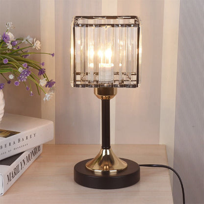LumiGlow - Kristallbordslampa med Dimbar LED Ljus