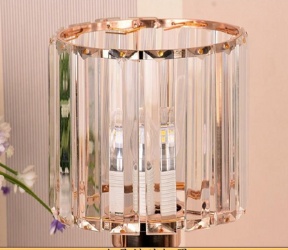 LumiGlow - Kristallbordslampa med Dimbar LED Ljus