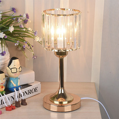 LumiGlow - Kristallbordslampa med Dimbar LED Ljus