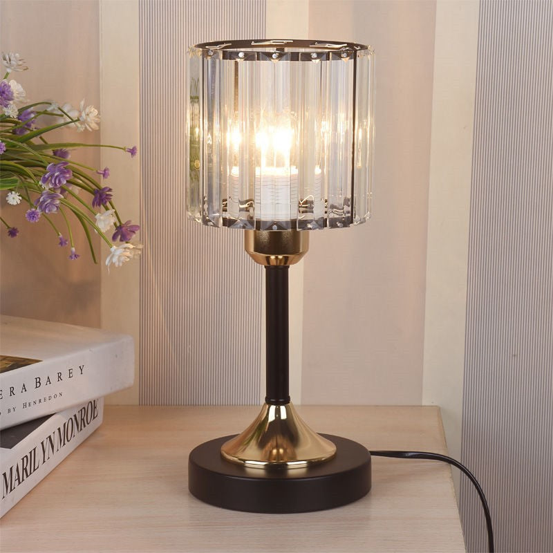 LumiGlow - Kristallbordslampa med Dimbar LED Ljus