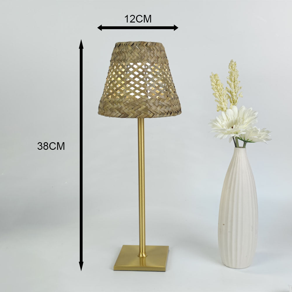 LumiTerras – Trådlös LED Bordslampa, Dimbar Utomhusbelysning för Terrass och Trädgård