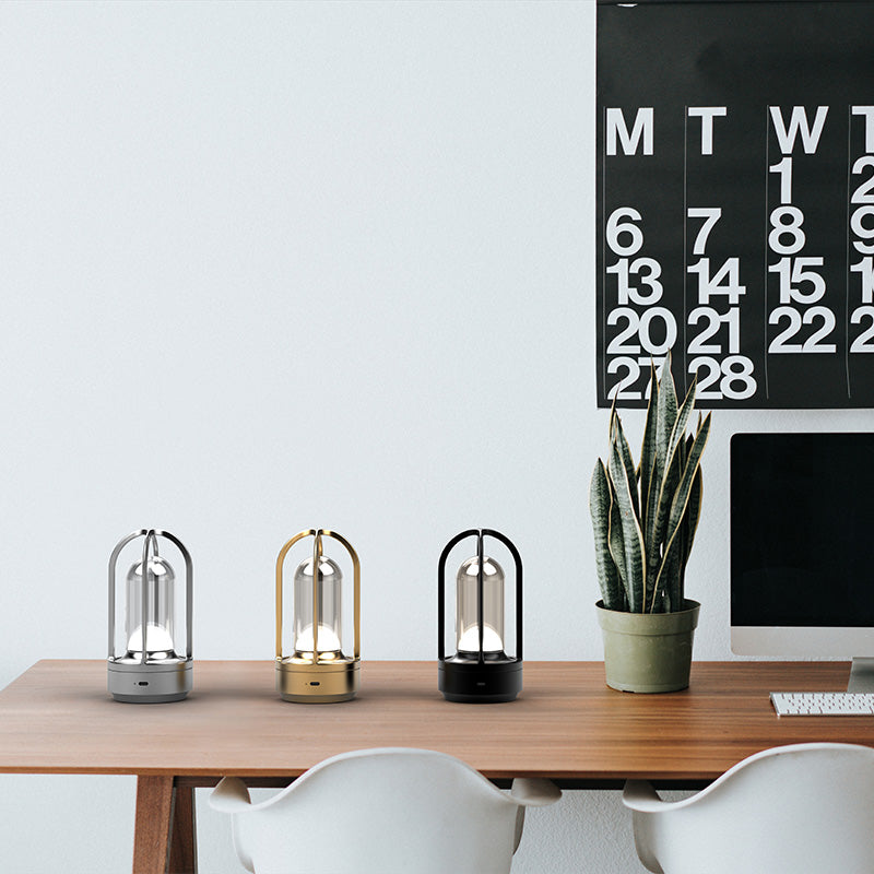 LumiTask - Dimmbar LED Skrivbordslampa med Touch & Trådlös Laddning