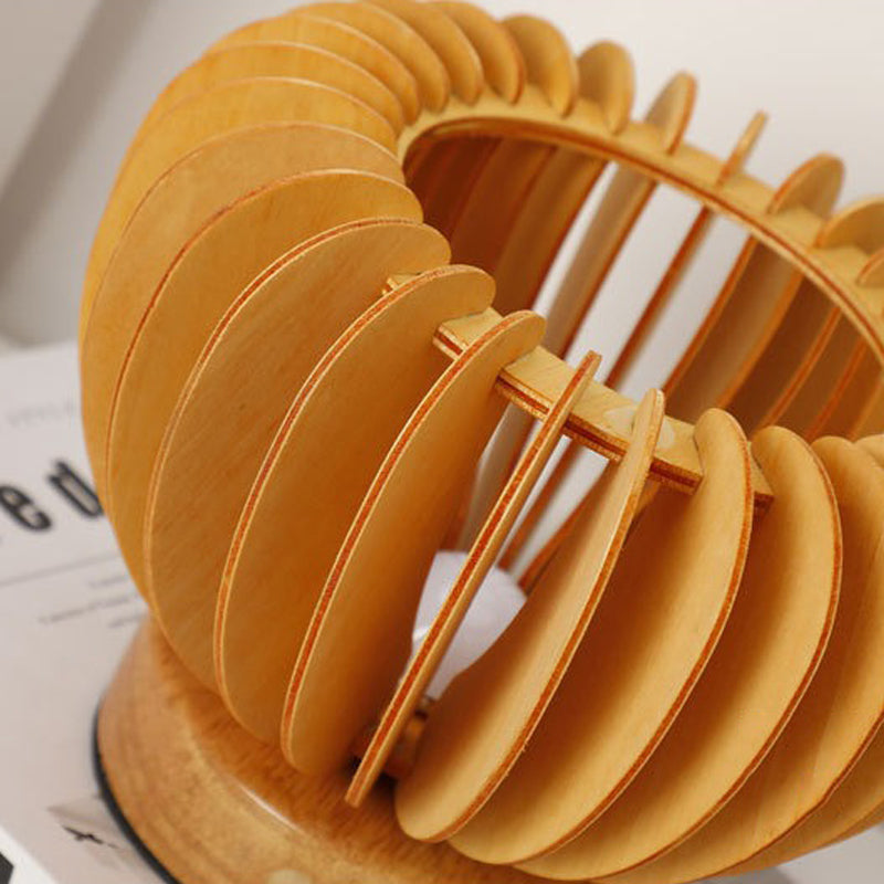 LumiWood – Träbordslampa i Skandinaviskt Design, LED Dekorativ Belysning