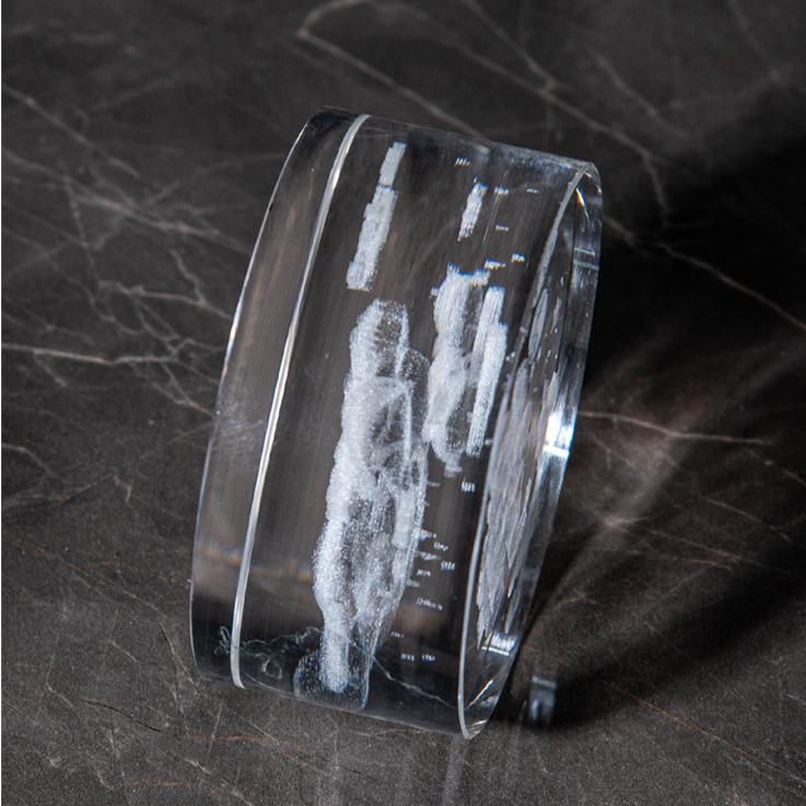 LumiWood - 3D Trä Nattlampa med Gravyr och Varm LED-belysning