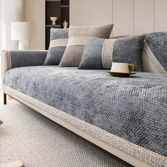 LuxeWrap Sofföverdrag - Modern anti-skratch sofföverdrag i linne