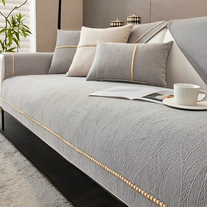 LuxeWrap Sofföverdrag - Modern anti-skratch sofföverdrag i linne