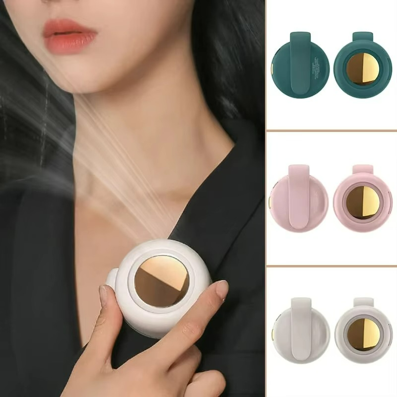 Carvallo Mini-kroppsvifta | Bladeless-design | 360° omgivande kylning | 23h batteritid | Att hänga eller klippa fast