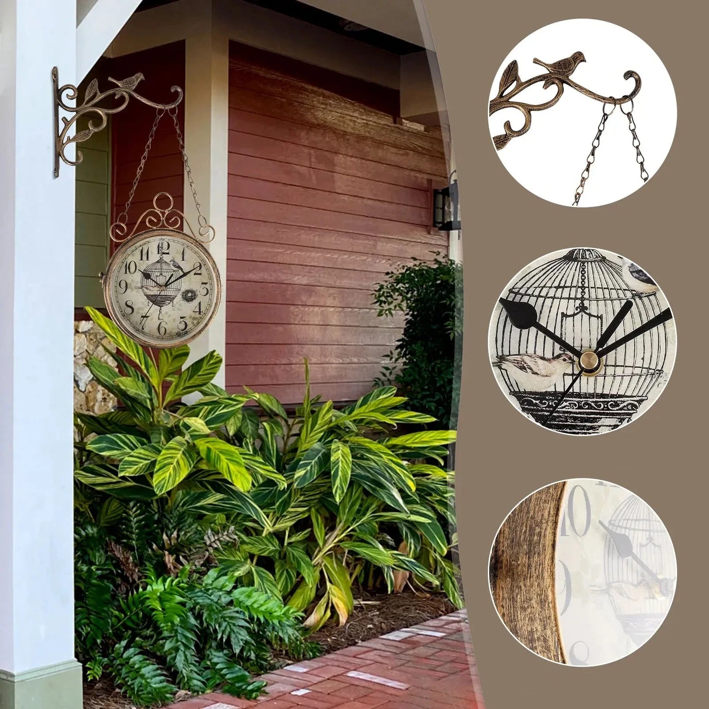 RetroCharm - Vintage tågstation väggur med tidlös attraktion