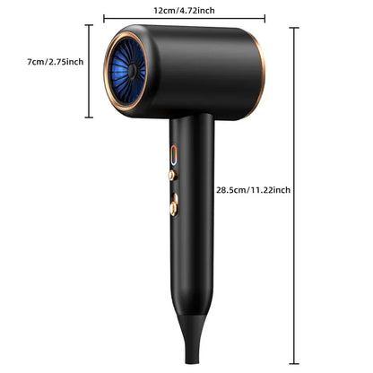 Högpresterande hårtork 2400W med kall- och varmluftsfunktion - Ionteknologi