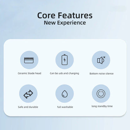 Herrkroppshårklippare och damrakapparat med bikini-tillbehör
