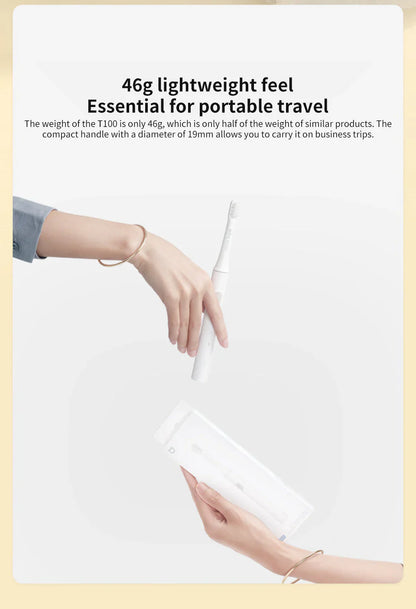 Elektrisk ljudtandborste – Vattentät och USB-uppladdningsbar