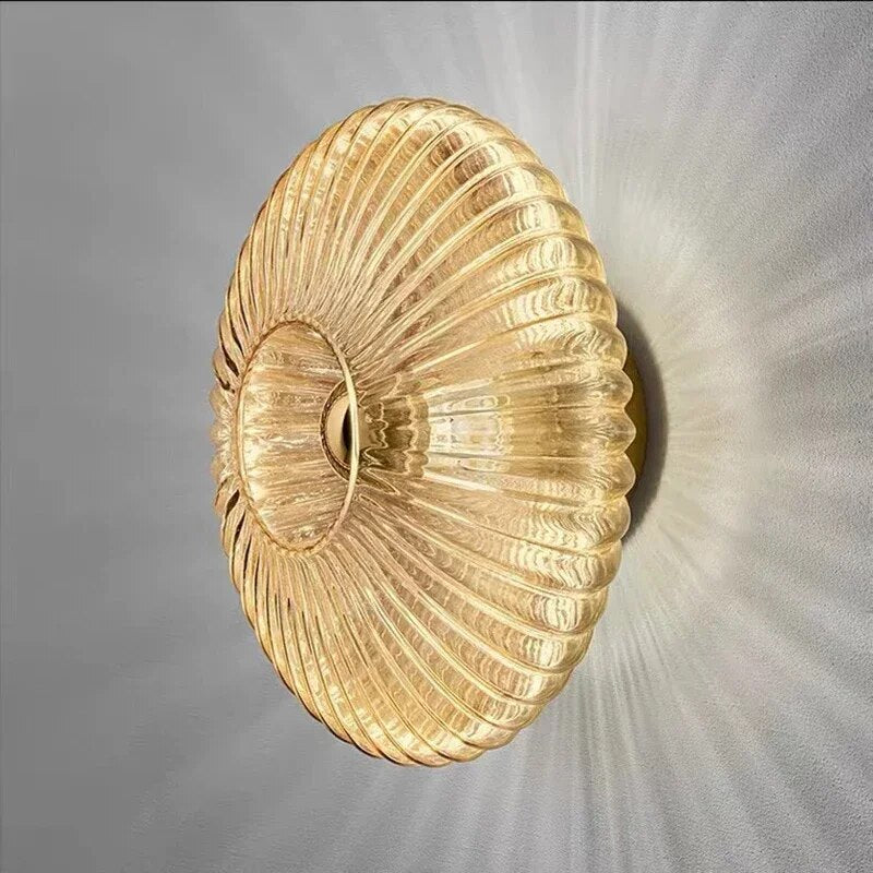 RippleGlow - Modern Glas Vägglampa för Stilrena Interiörer