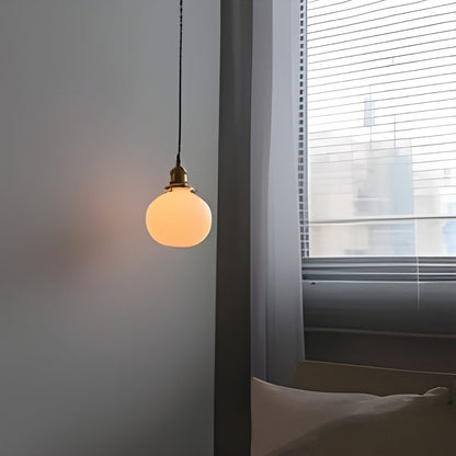 HarmonyGlow Light - Vintage-keramisk-glas-hänglampa