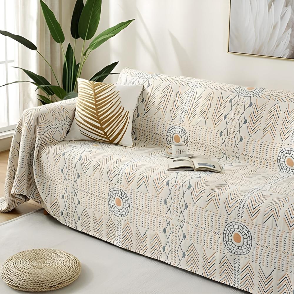 Vändbar Lagererad Bomullspläd