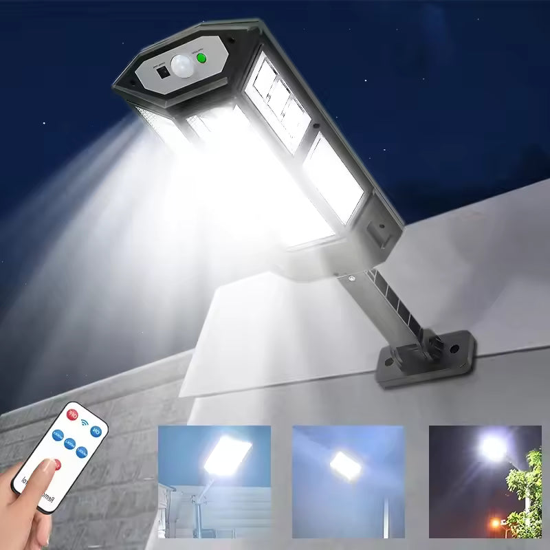 Utomhus Solvägglampa Rörelsesensor Plast