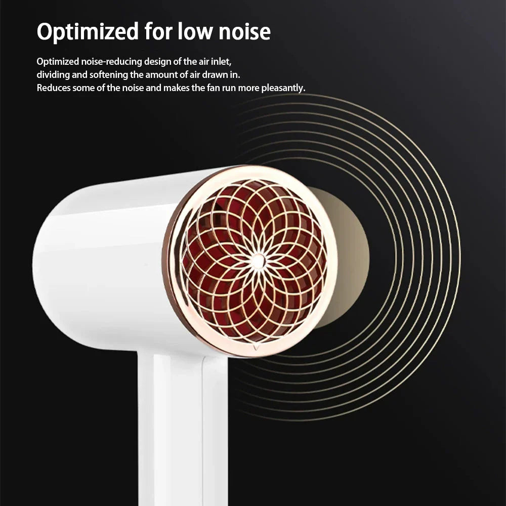 Högpresterande hårtork 2400W med kall- och varmluftsfunktion - Ionteknologi