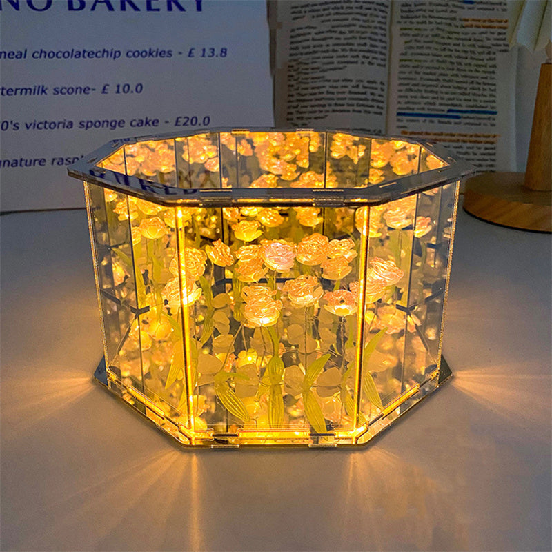 Royallure Tulpan Spegel Nattlampa - 7 Färgval