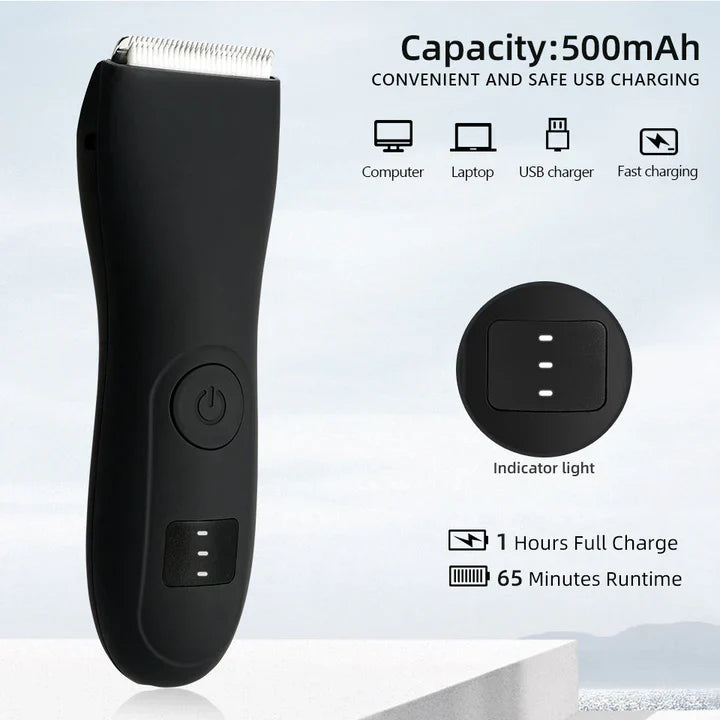 Herrkroppshårklippare och damrakapparat med bikini-tillbehör