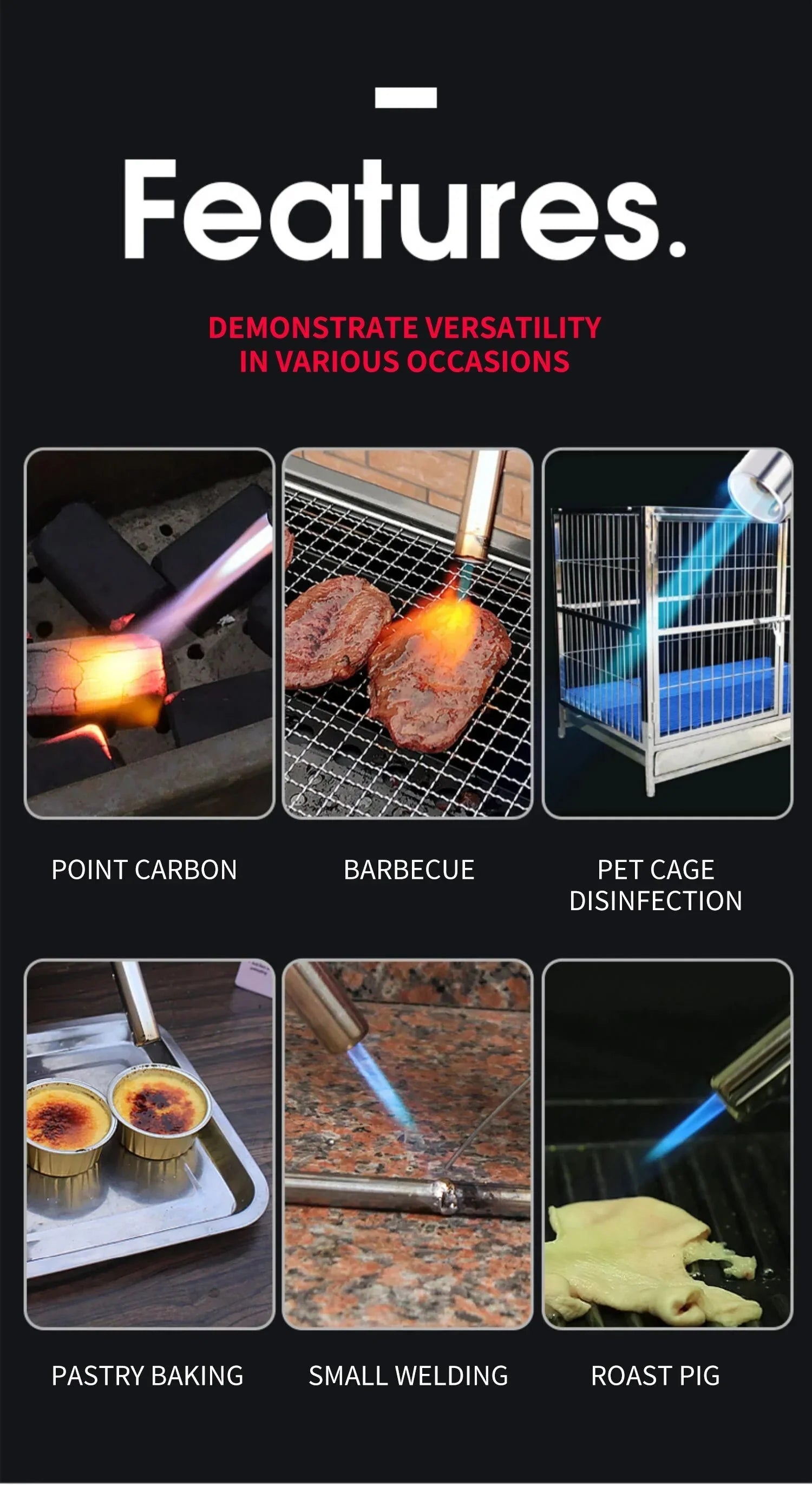 Bärbar butanbrännare – Perfekt för BBQ, camping &amp; kök